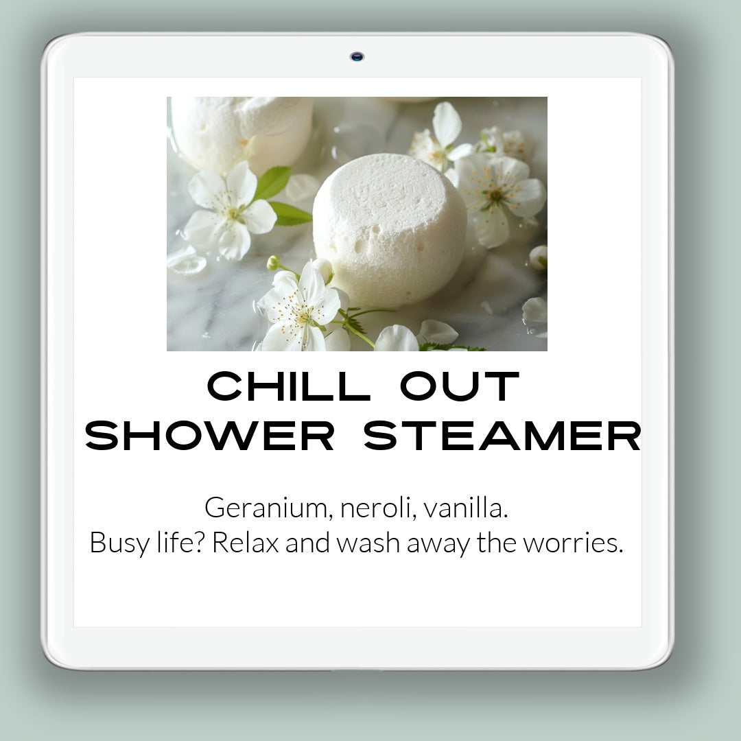 natural shower steamers:  Aromatherapy Essential oils Refreshing Invigorating Relaxation Eucalyptus Peppermint Lavender Citrus Stress relief Wellness Spa experience Energizing Mental clarity Revitalizing
