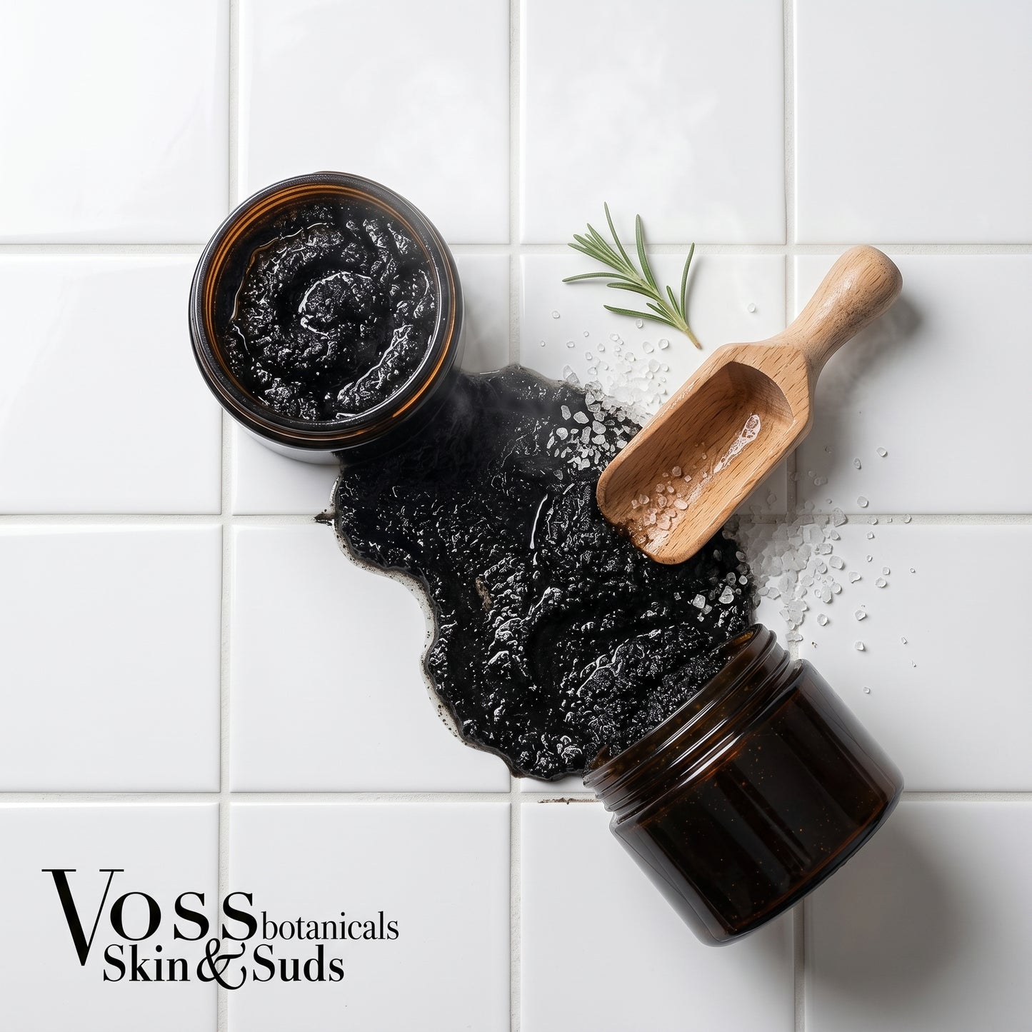 Luxury Black Hawaiian Lava Sea Salt Scrub