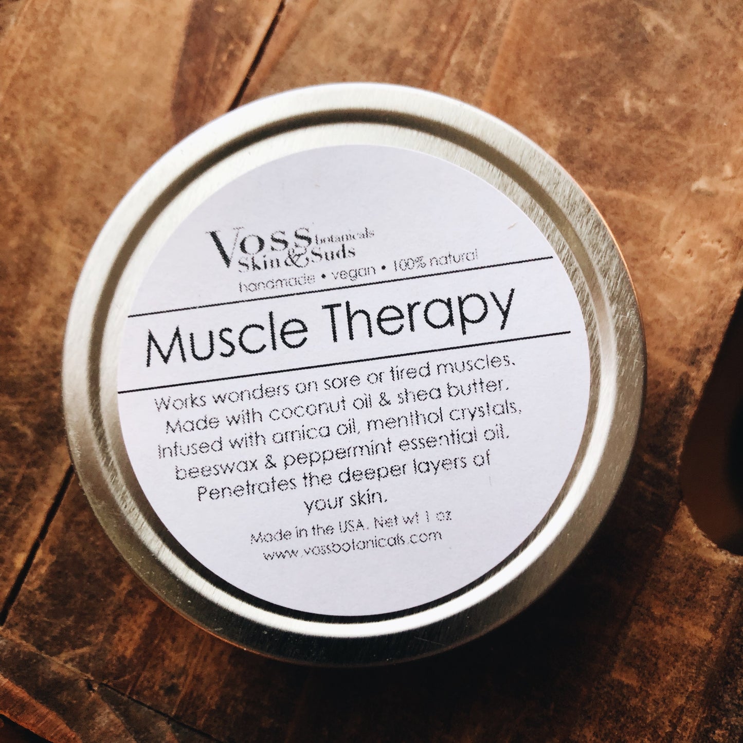 Soar or tired muscles balm. After gym workout balm goes on clear, non-sticky and absorbs fast.