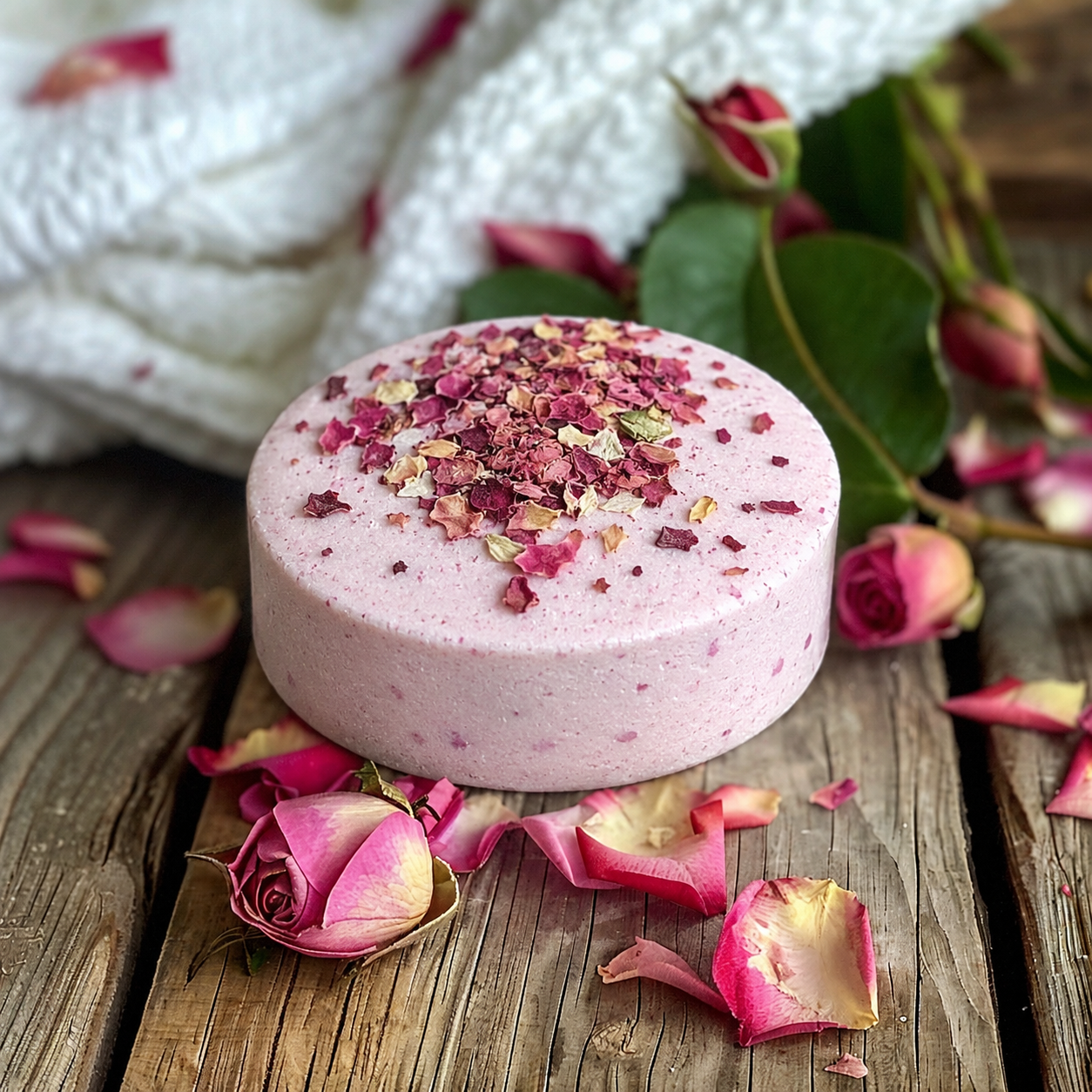 Vegan Bath Bomb, Handmade Natural Aromatherapy Bath Soak, Cruelty-Free Self Care Treat