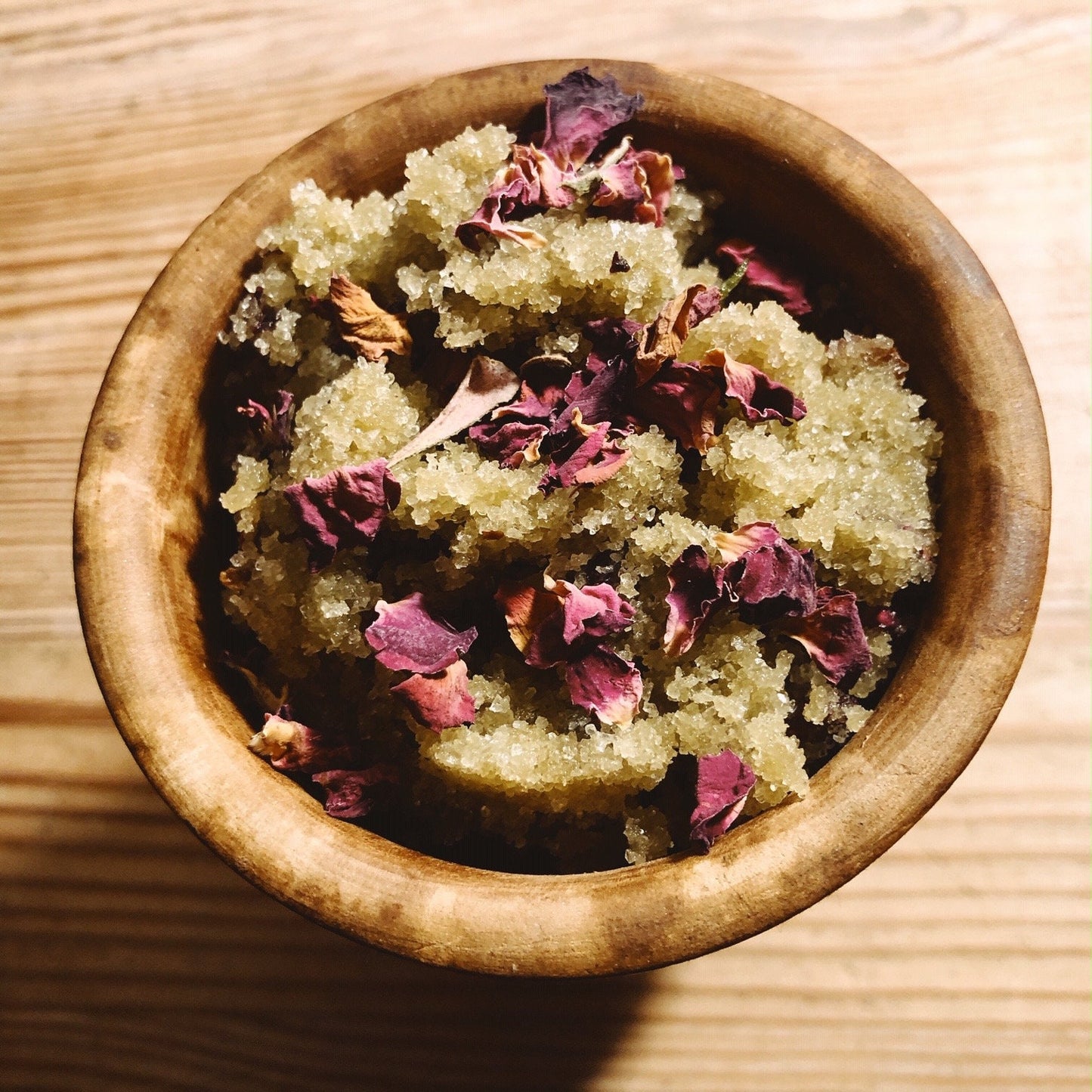 Rose and chamomile bath salt scrub PRODUCT FOOTPRINTS Natural ingredients Phthalate, Sulfate, Petroleum & Paraben Free Vegan Free of Synthetic Fragrances Free of Synthetic Dyes GMO & Gluten-free Non Toxic Handmade Sustainable Innovation Made in the USA Cruelty Free Zero Waste Low Carbon Footprint eco friendly Holiday care package gift box gift for her relaxation gift self care box self care gift box spa gift box spa gift set thank you gift box birthday gift new mom gift relaxing bath set