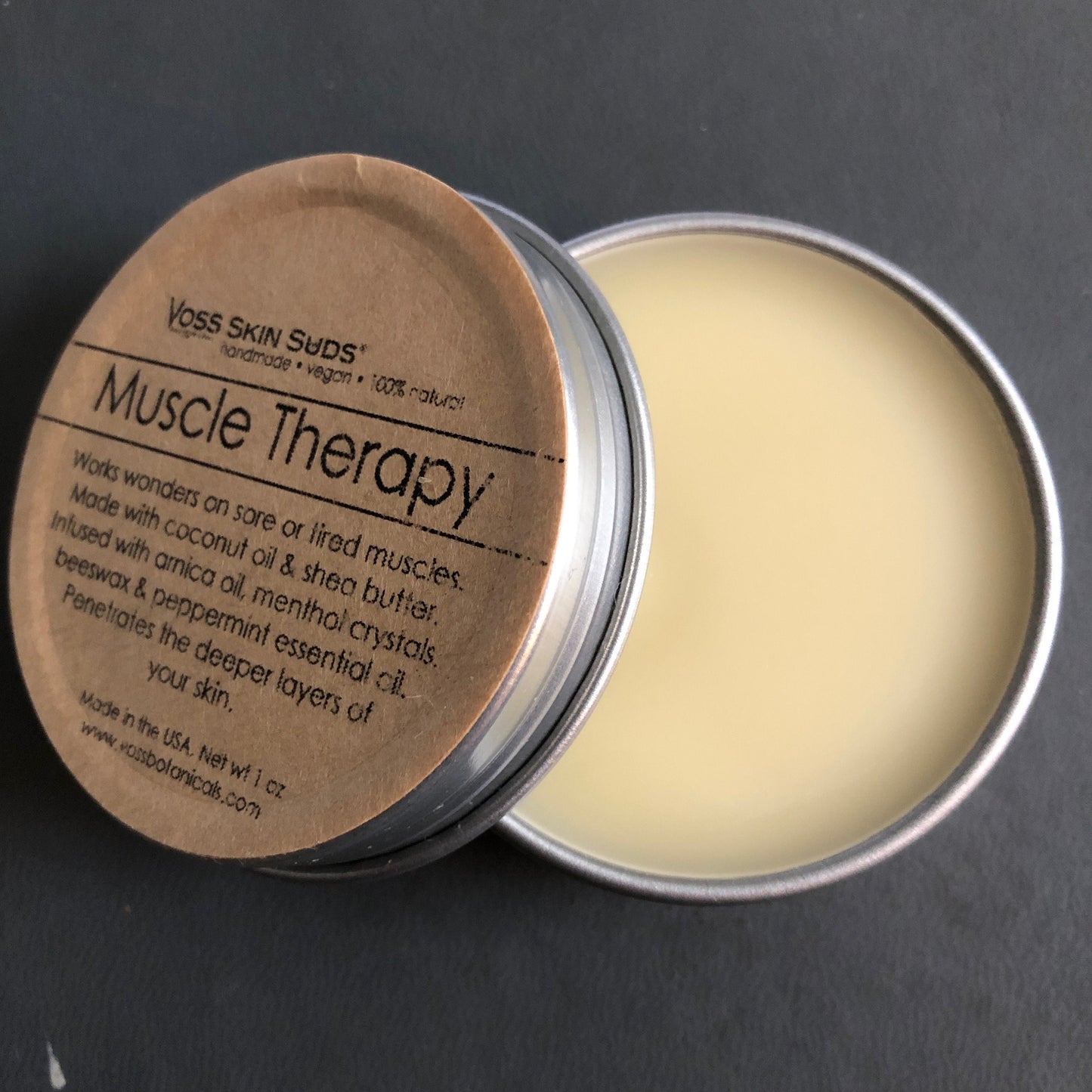 Muscle Therapy with Pepperming, Arnica and Menthol PRODUCT FOOTPRINTS Natural ingredients Phthalate, Sulfate, Petroleum & Paraben Free Vegan Free of Synthetic Fragrances Free of Synthetic Dyes GMO & Gluten-free Non Toxic Handmade Sustainable Innovation Made in the USA Cruelty Free Zero Waste Low Carbon Footprint eco friendly Holiday care package gift box gift for her relaxation gift self care box self care gift box spa gift box spa gift set thank you gift box birthday gift travel essentials
