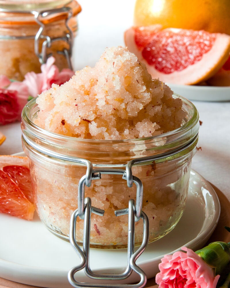 grapefruit sugar scrub PRODUCT FOOTPRINTS Natural ingredients Phthalate, Sulfate, Petroleum & Paraben Free Vegan Free of Synthetic Fragrances Free of Synthetic Dyes GMO & Gluten-free Non Toxic Handmade Sustainable Innovation Made in the USA Cruelty Free Zero Waste Low Carbon Footprint eco friendly Holiday care package gift box gift for her relaxation gift self care box self care gift box spa gift box spa gift set thank you gift box birthday gift new mom gift relaxing bath set spa gift set spa kit