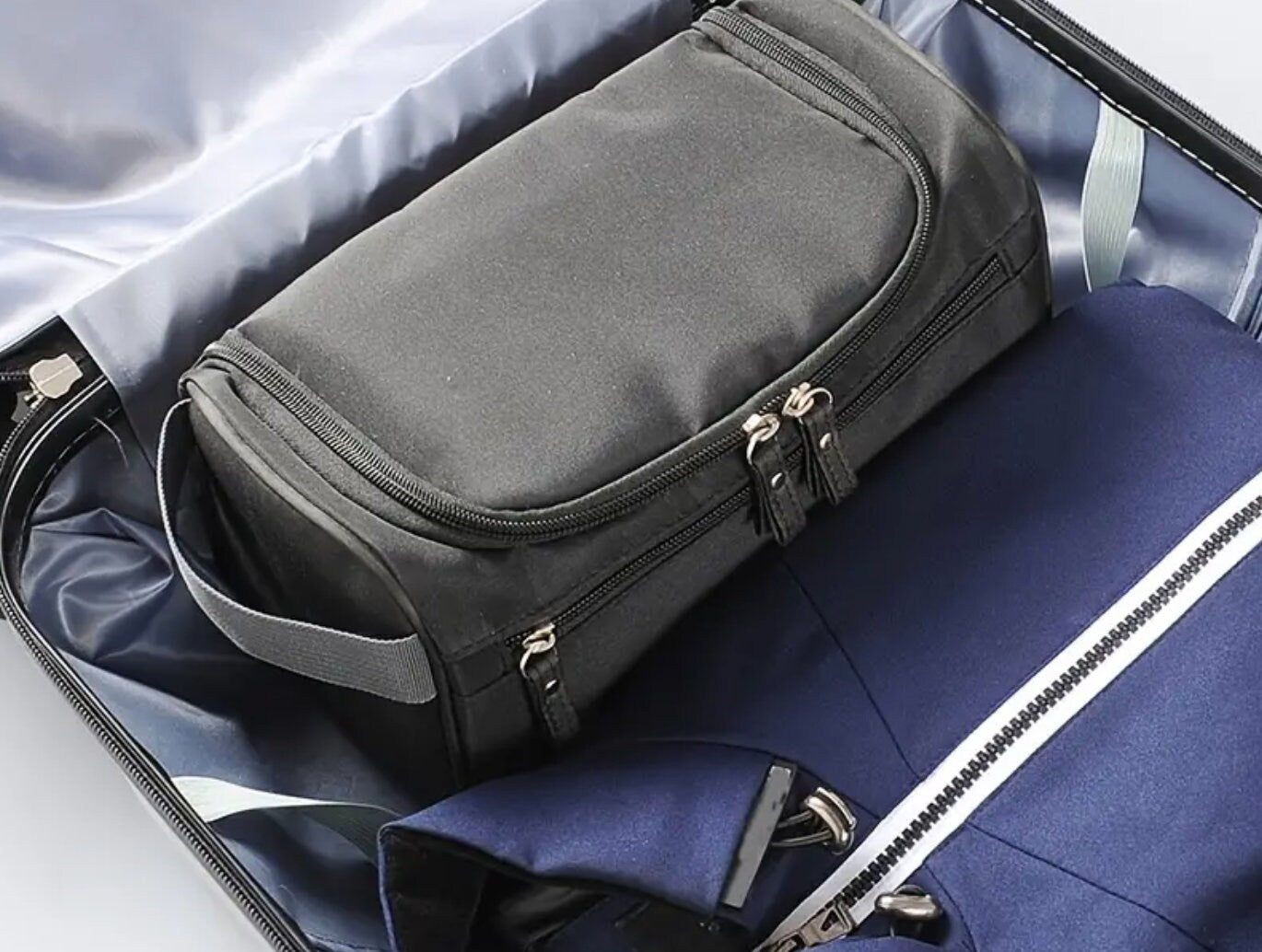 Men's Travel Bag with Grooming Supplies