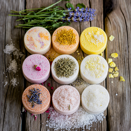 Vegan Bath Bomb Set, Natural Aromatherapy Bath Bombs, 6 Piece Spa Gift Set, Cruelty-Free Relaxation, Hostess Gift for Her, Stocking Stuffers