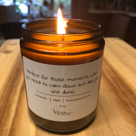 Vegan Candle with Funny Labels