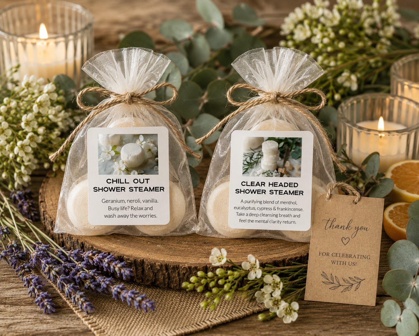 Shower Steamer Wedding Favors