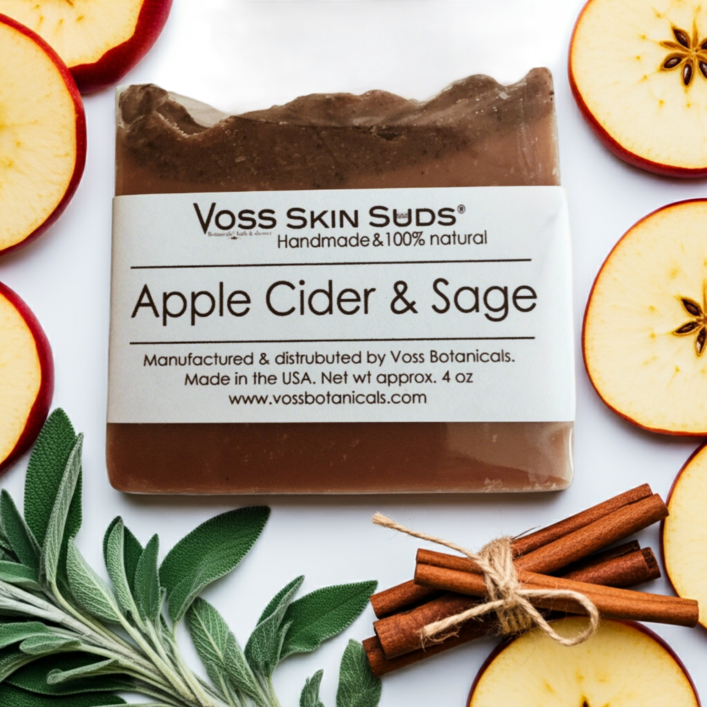 Apple Cider Sage Soap | Handmade Vegan Bar