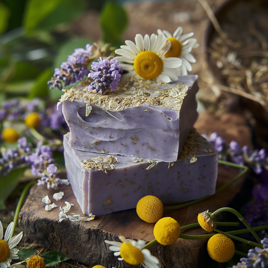 Lavender soap with chamomile and lavender