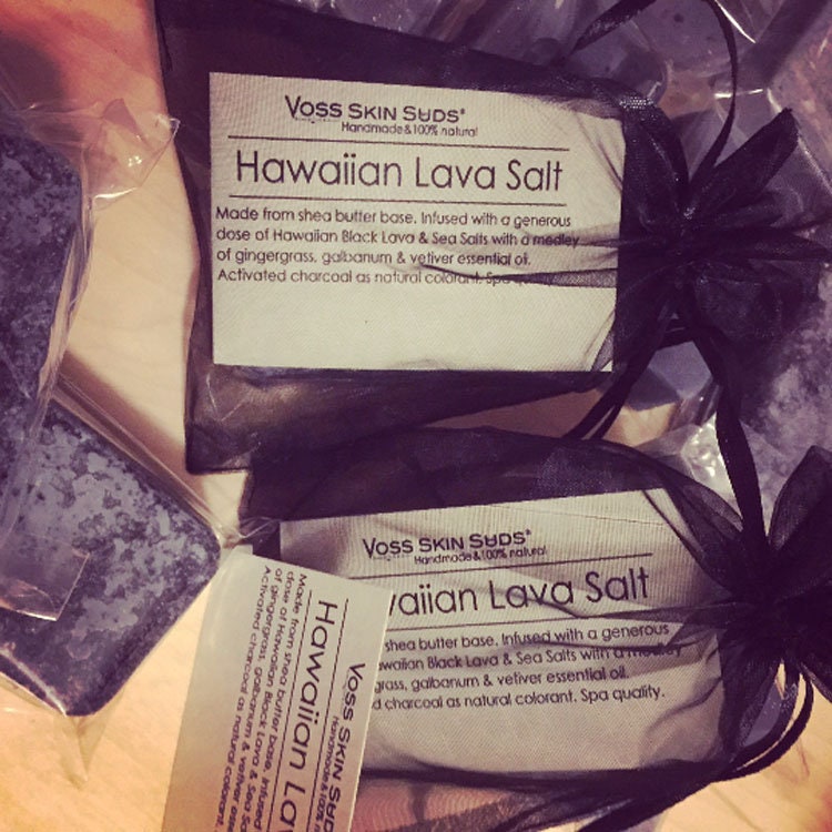 Hawaiian Black Lava Salt Soap with Charcoal