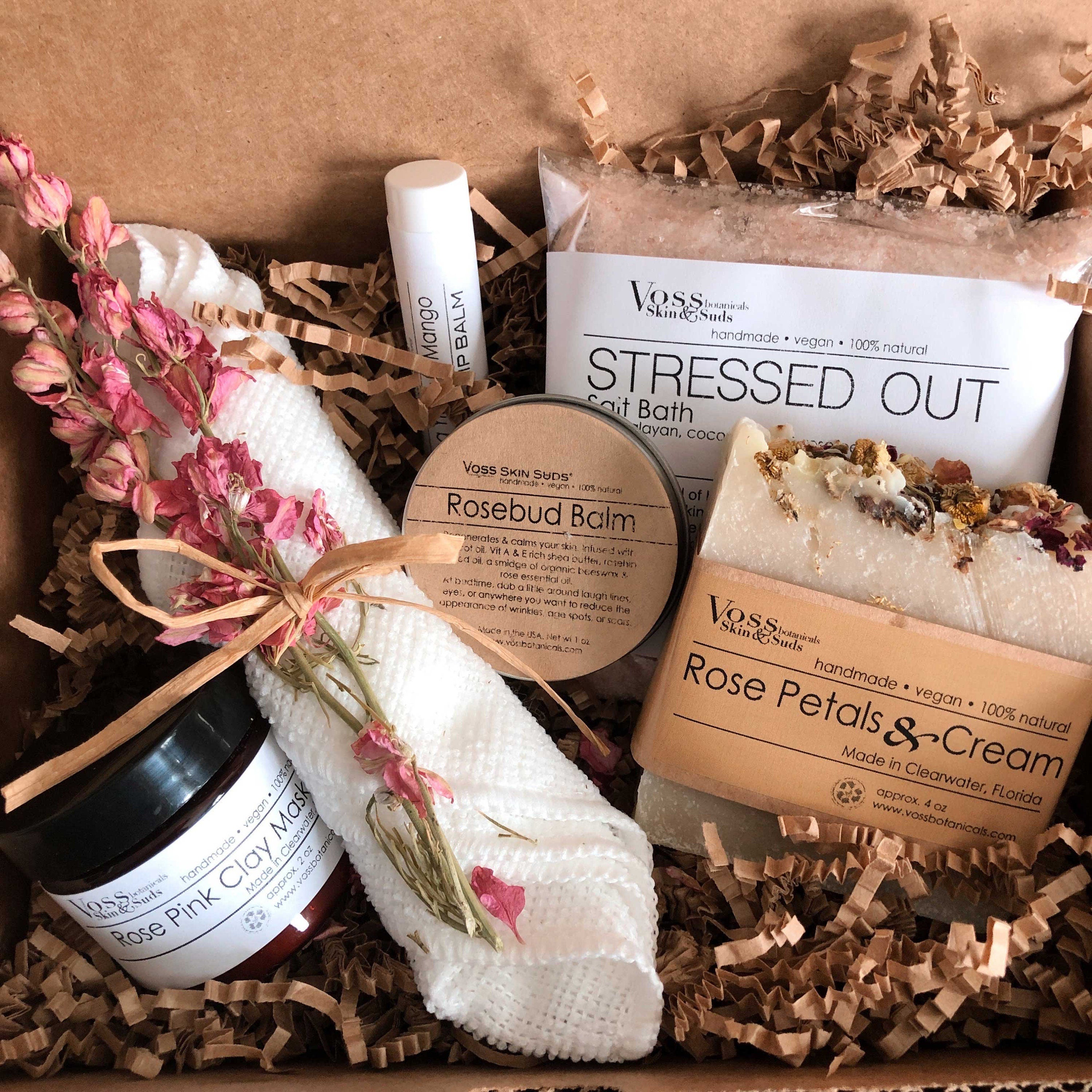 Vegan Birthday Gift, Spa Gift Set, Birthday gift for her, Self care gift set, Organic Spa Gift good Box, Self-care gift, All-Natural Gift box